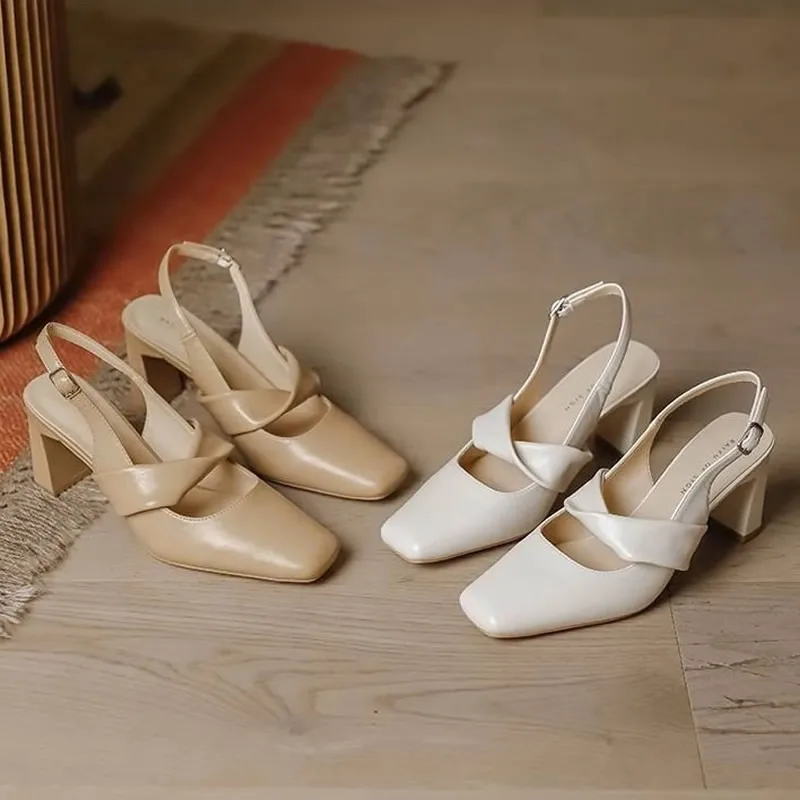 High Heeled Women's Sandals Square Toe Chunky Shoes 2025 Elegant Shallow Buckle Pumps Fashion Dress Summer Zapatillas Mujer
High Heeled Women's Sandals Square Toe Chunky Shoes 2025 Elegant Shallow Buckle Pumps Fashion Dress Summer Zapatillas Mujer