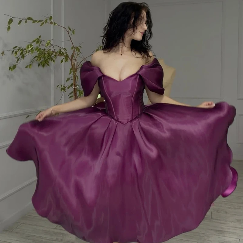 Eightree Simple A-Line Evening Dresses Sweetheart Tea Length Corset Prom Dress Women Party Coktail Ball Prom Gowns Customized
Eightree Simple A-Line Evening Dresses Sweetheart Tea Length Corset Prom Dress Women Party Coktail Ball Prom Gowns Customized