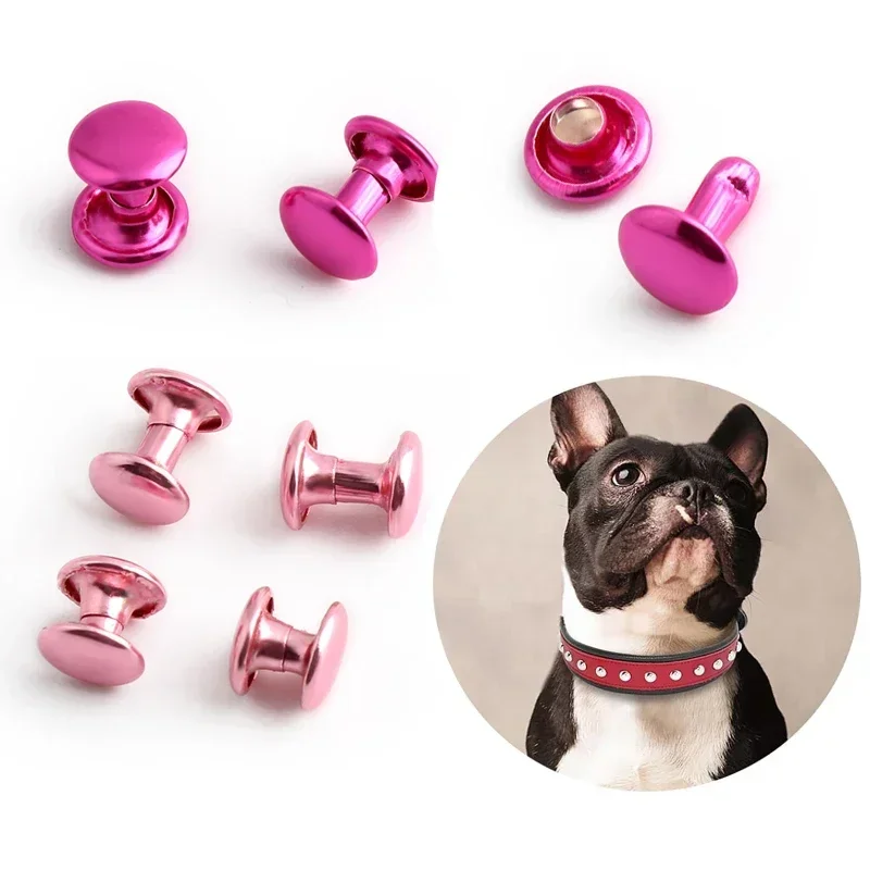 10/20PCS Bags Shoes Clothes Dog Collars Pink Metal Copper Studs Round Cap Metal Flat Rivets DIY Luggage Accessories
10/20PCS Bags Shoes Clothes Dog Collars Pink Metal Copper Studs Round Cap Metal Flat Rivets DIY Luggage Accessories