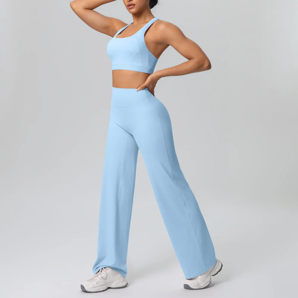 Комплект для йоги и спорта из 2 предметов: женский спортивный костюм, мягкие дышащие леггинсы с высокой талией, расклешенные, фитнес-бюстгальтер, женское нижнее белье, спортивный костюм для зала
Комплект для йоги и спорта из 2 предметов: женский спортивный костюм, мягкие дышащие леггинсы с высокой талией, расклешенные, фитнес-бюстгальтер, женское нижнее белье, спортивный костюм для зала