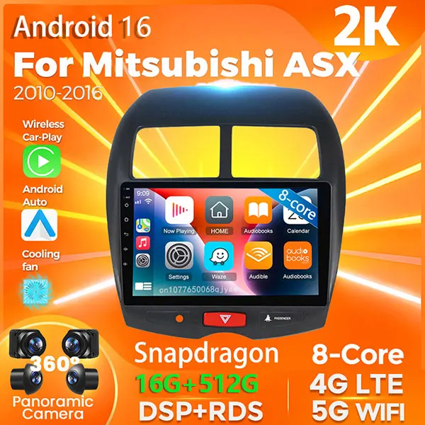 Android 16 Qualcomm Carplay Car Radio For Mitsubishi ASX 2010 - 2016 Multimedia Video Player Navigation GPS Stereo 2Din DVD DSP
Android 16 Qualcomm Carplay Car Radio For Mitsubishi ASX 2010 - 2016 Multimedia Video Player Navigation GPS Stereo 2Din DVD DSP