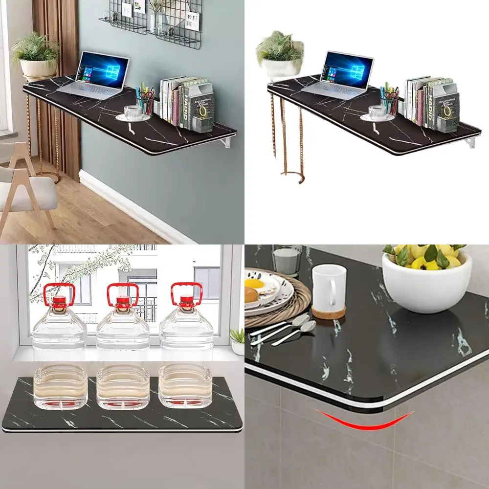 Space-Saving Wall Desk: Folding Table for Home Office, Laundry, and Dining (Black, 35.4x19.7)
Space-Saving Wall Desk: Folding Table for Home Office, Laundry, and Dining (Black, 35.4x19.7)