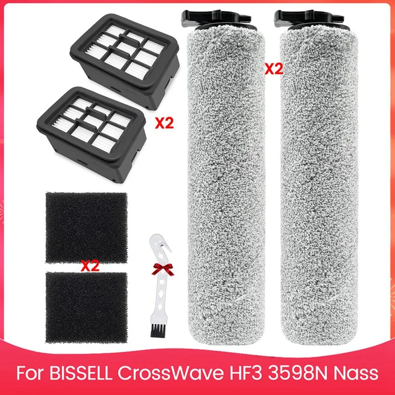 Main Roller Brush Hepa Filter For BISSELL Crosswave HF3 3598N Nass Vacuum Cleaner Replacement Parts
Main Roller Brush Hepa Filter For BISSELL Crosswave HF3 3598N Nass Vacuum Cleaner Replacement Parts