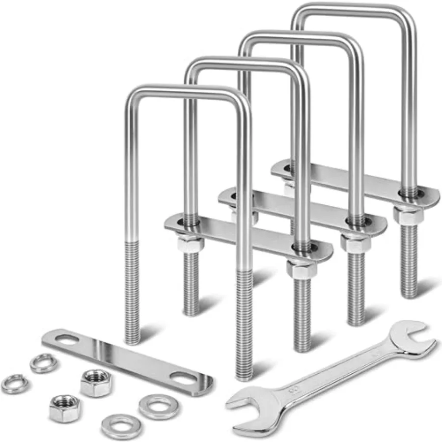 Sets M12 Square U Bolts 3 Inch Wide, 1/2" x 3-1/1" W x 7-5/1"L U Bolt Heavy Duty for Boat Trailer with Nuts, Bolt Plate and Was
Sets M12 Square U Bolts 3 Inch Wide, 1/2" x 3-1/1" W x 7-5/1"L U Bolt Heavy Duty for Boat Trailer with Nuts, Bolt Plate and Was