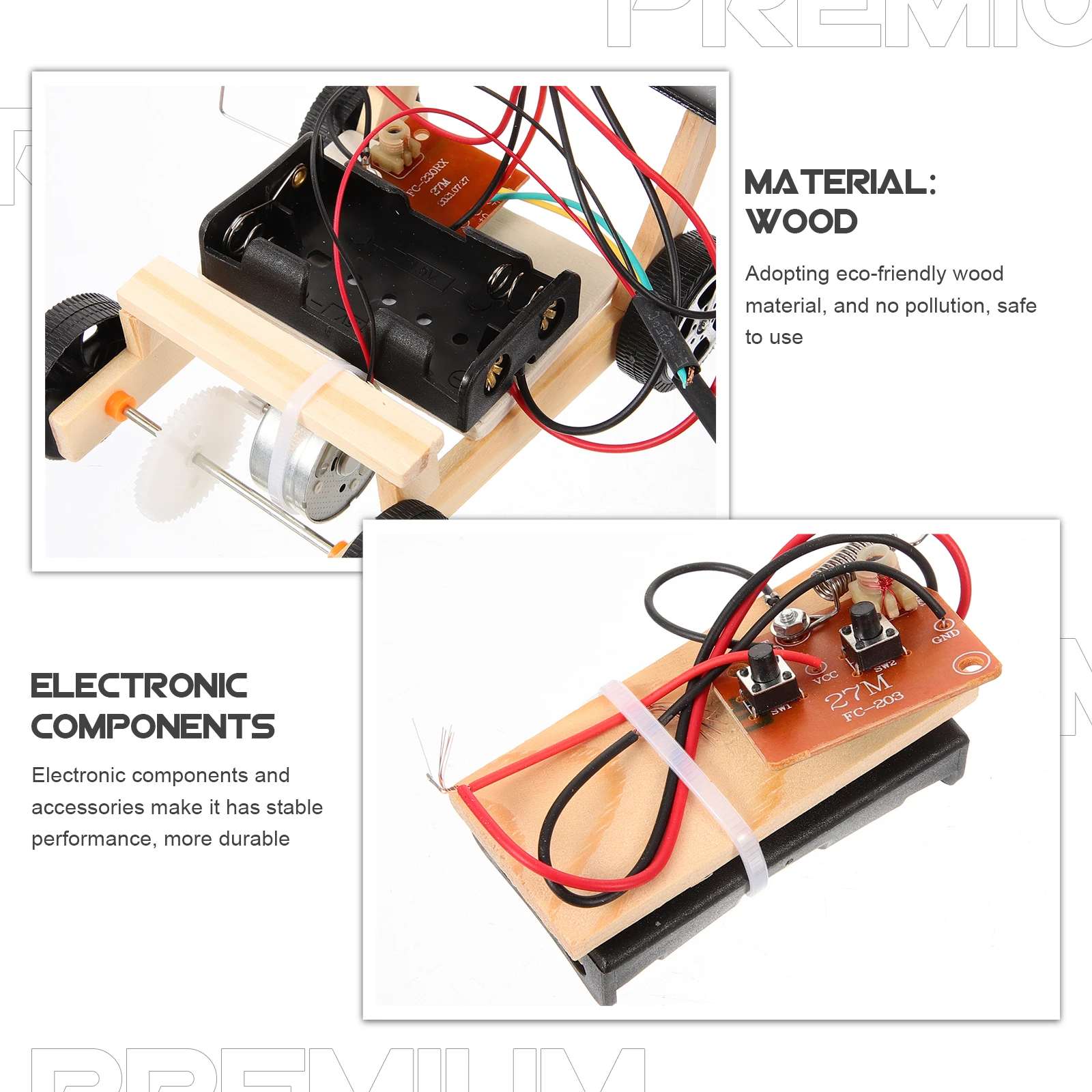 Assemble Remote Control Car Puzzle Assembly Toy DIY Wooden Solar Powered for Children Children's Ability Development
Assemble Remote Control Car Puzzle Assembly Toy DIY Wooden Solar Powered for Children Children's Ability Development