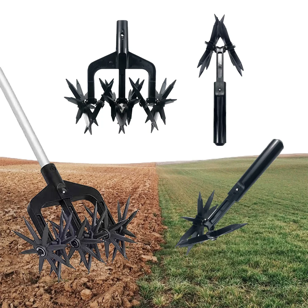 2 in 1 Garden Aerator Gardening Rotary Tiller Rotary Cultivator Tool Garden Lawn Ripper Soil Plowing Tool for Garden Lawn
2 in 1 Garden Aerator Gardening Rotary Tiller Rotary Cultivator Tool Garden Lawn Ripper Soil Plowing Tool for Garden Lawn