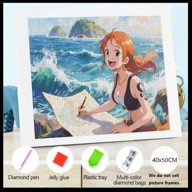 1 шт. 5D DIY комплект алмазной живописи, полная дрель, аниме девушка и вид на океан, манга-арт, 40x50 см, большой размер, морской пейзаж, пейзаж, стразы
1 шт. 5D DIY комплект алмазной живописи, полная дрель, аниме девушка и вид на океан, манга-арт, 40x50 см, большой размер, морской пейзаж, пейзаж, стразы