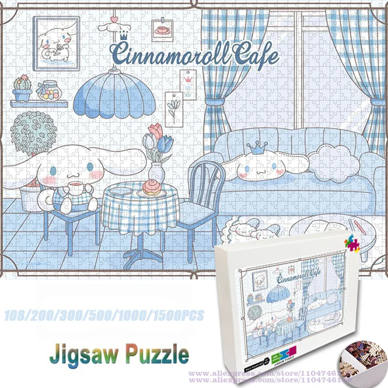 Головоломка Cinnamoroll Miniso, мультфильм, аниме, милая собака, 108/200/300/500/1000/1500 шт., интеллектуальные пазлы, подарок с коробкой 
Головоломка Cinnamoroll Miniso, мультфильм, аниме, милая собака, 108/200/300/500/1000/1500 шт., интеллектуальные пазлы, подарок с коробкой