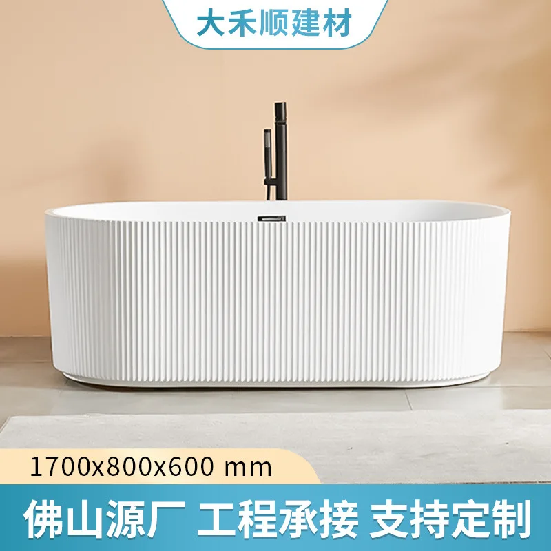 Modern light luxury wavy bathtub White Alec Hotel Home Adult Free-standing integrated bathtub
Modern light luxury wavy bathtub White Alec Hotel Home Adult Free-standing integrated bathtub
