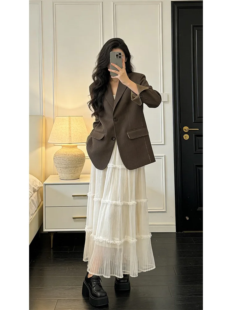 Korean Design Sensation Color Collision Frayed Suit Jacket Women's Spring 2026 Slimming Versatile Commute Style Top
Korean Design Sensation Color Collision Frayed Suit Jacket Women's Spring 2026 Slimming Versatile Commute Style Top