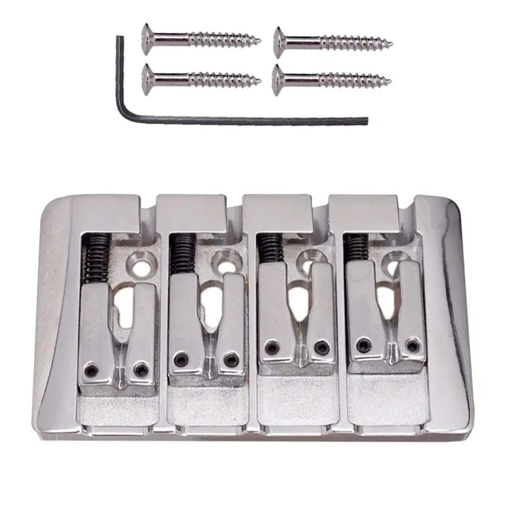 High Quality Electric Bass Roller Saddles Bridge Tailpiece for 4 Electric Bass Parts
High Quality Electric Bass Roller Saddles Bridge Tailpiece for 4 Electric Bass Parts