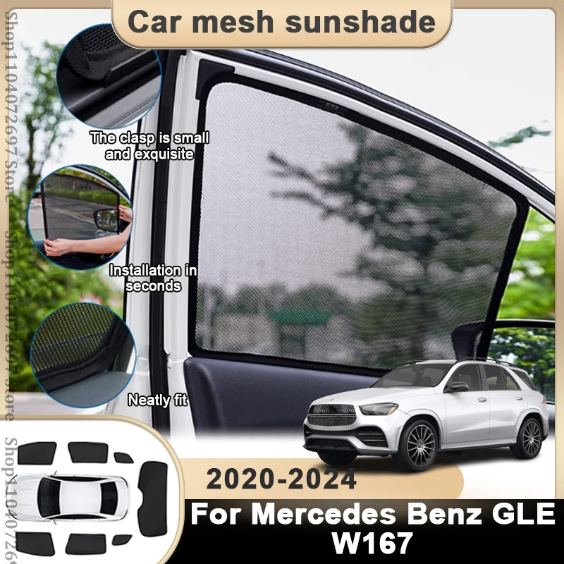 Car Sunshade For Mercedes Benz GLE W167 2020-2024 Windshield Sunshade Cover Protector Front Side Window Privacy Blind Parts Tool
Car Sunshade For Mercedes Benz GLE W167 2020-2024 Windshield Sunshade Cover Protector Front Side Window Privacy Blind Parts Tool