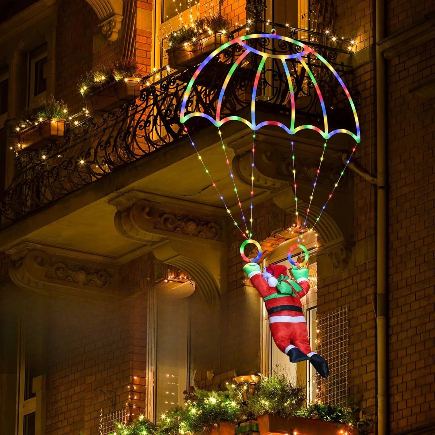 Christmas Decorations Outdoor Christmas Parachute Lights Santa Claus Hanging Multicolor Xmas Lights Holiday Decorative Indoor
Christmas Decorations Outdoor Christmas Parachute Lights Santa Claus Hanging Multicolor Xmas Lights Holiday Decorative Indoor