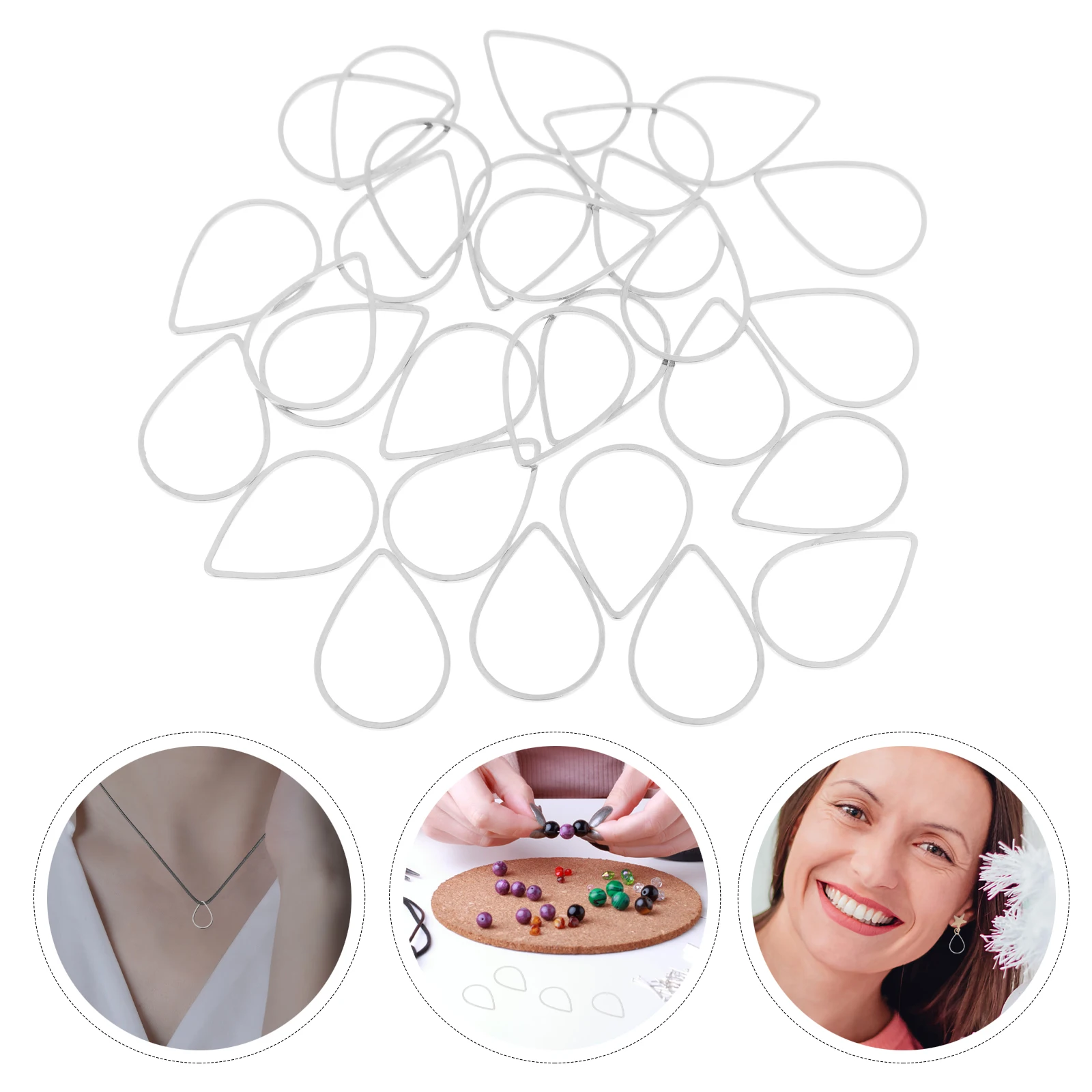 30 Pcs Water Drop Earrings Bracelet Charms Bracelets Diy Jewelry Pendants for Making Crafts Bulk 
30 Pcs Water Drop Earrings Bracelet Charms Bracelets Diy Jewelry Pendants for Making Crafts Bulk
