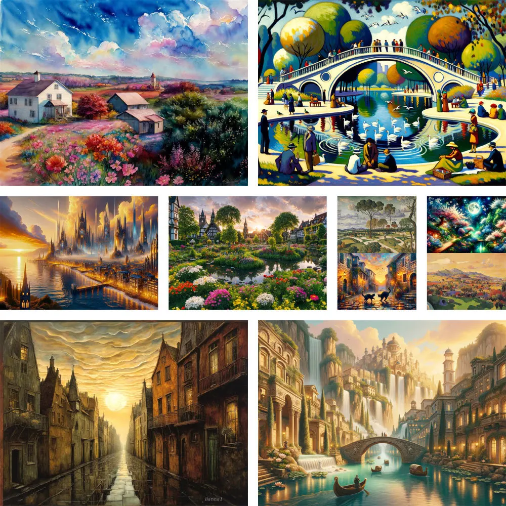 Wonderful Landscape Printed Fabric Cross Stitch Kit DIY Embroidery Handicraft Needlework Handiwork Craft Needle Floss Home Decor
Wonderful Landscape Printed Fabric Cross Stitch Kit DIY Embroidery Handicraft Needlework Handiwork Craft Needle Floss Home Decor