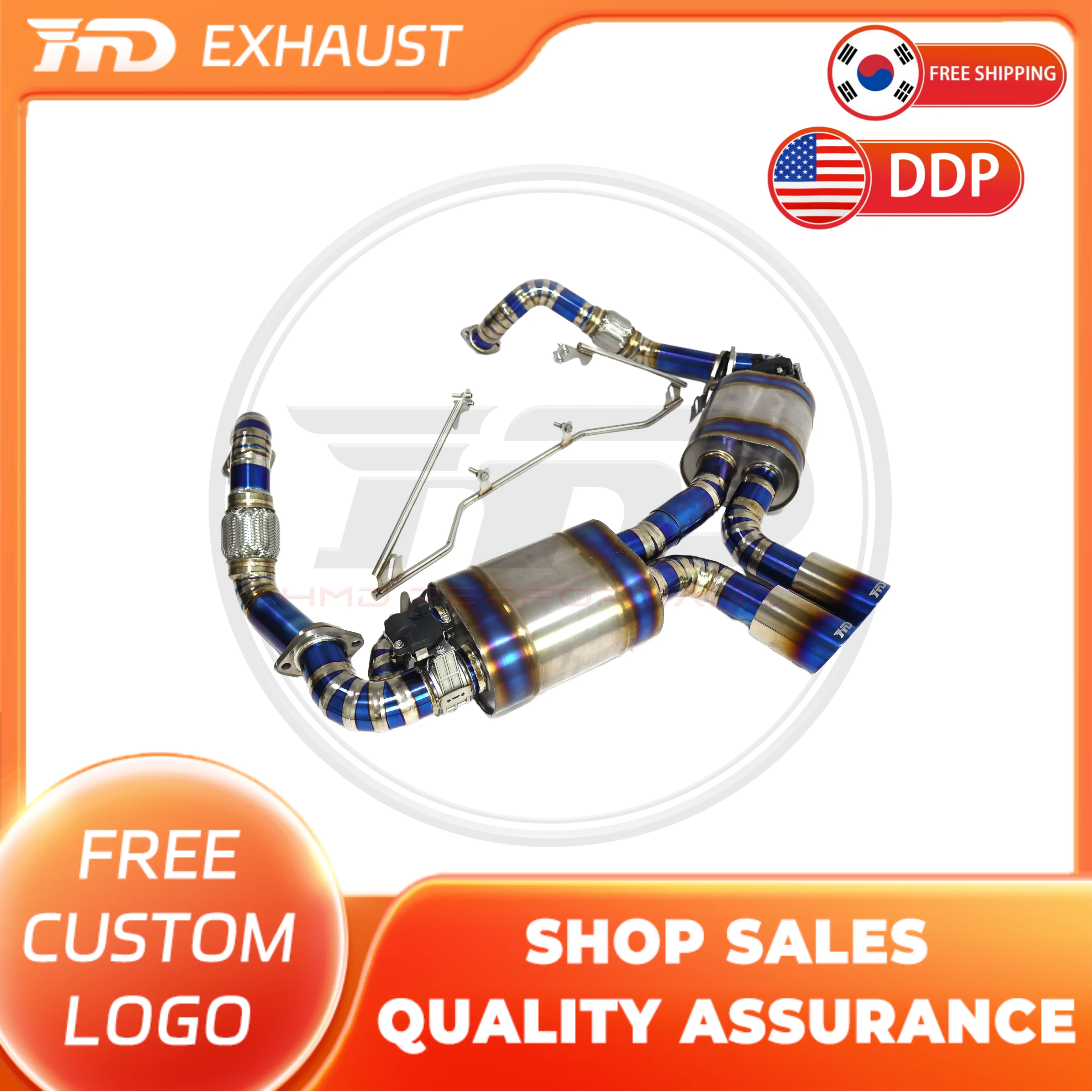 HMD Exclusive customization Titanium alloy Exhaust System Catback Exhaust for Porsche Cayman Boxster S GTS 981 with valves
HMD Exclusive customization Titanium alloy Exhaust System Catback Exhaust for Porsche Cayman Boxster S GTS 981 with valves
