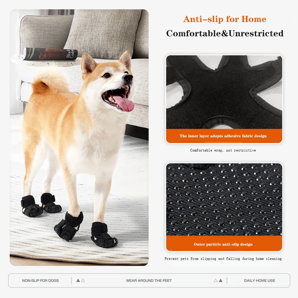 Dog Boots Anti-Slip Dog Shoes Anti Licking Breathable Elastic Dog Paw Protector Summer Hot Pavement Winter Cold Noise Reduction
Dog Boots Anti-Slip Dog Shoes Anti Licking Breathable Elastic Dog Paw Protector Summer Hot Pavement Winter Cold Noise Reduction