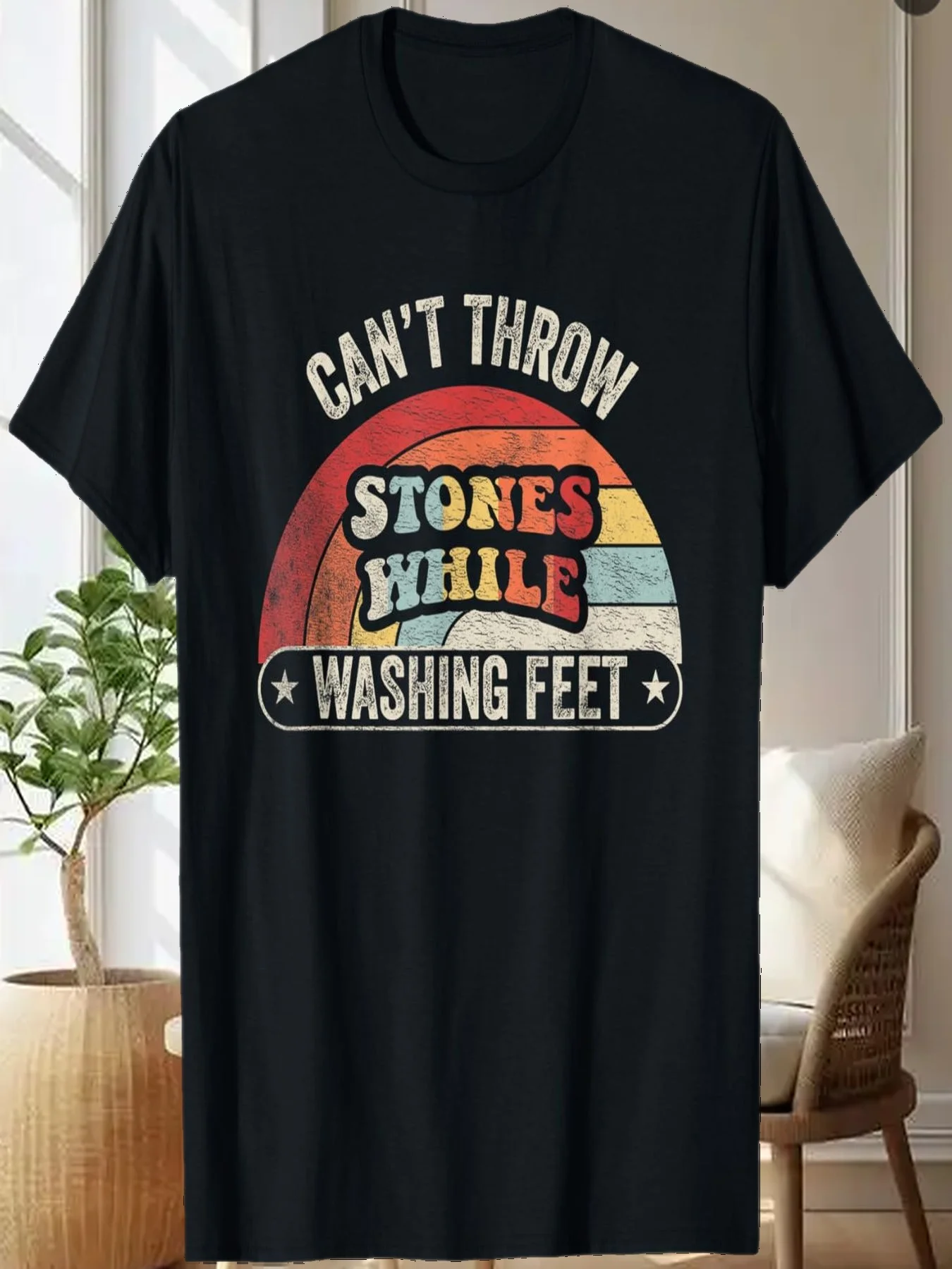 Retro Can't Throw Stones While Washing Feet Christian Wife T-Shirt
Retro Can't Throw Stones While Washing Feet Christian Wife T-Shirt