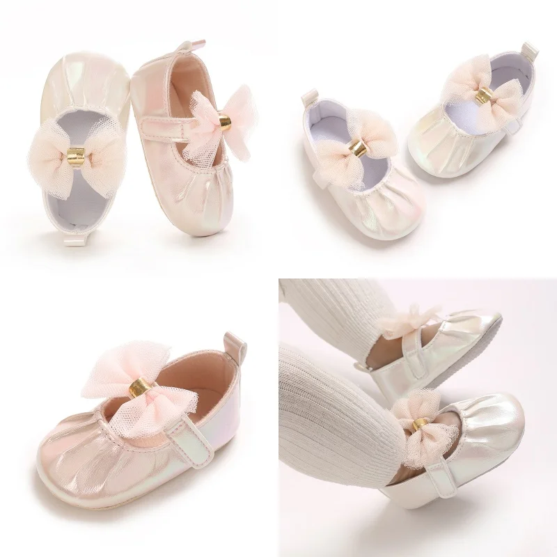 Infant Pre-Walker Shoes 0-18M Lace Bow Princess Baby Shoes, Soft Sole Comfortable Footwear for Newborn Girls
Infant Pre-Walker Shoes 0-18M Lace Bow Princess Baby Shoes, Soft Sole Comfortable Footwear for Newborn Girls