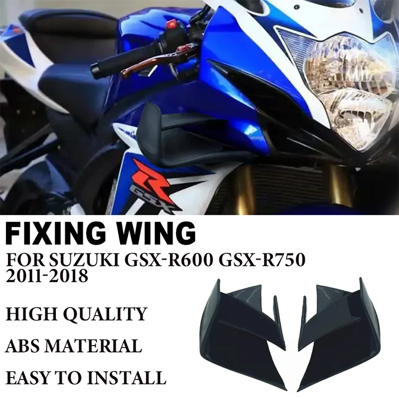 For Suzuki GSX-R600 GSXR600 GSX-R750 GSXR750 K11 2011-2018 motorcycle pneumatic aileron fixed wing spoiler windshield side wing
For Suzuki GSX-R600 GSXR600 GSX-R750 GSXR750 K11 2011-2018 motorcycle pneumatic aileron fixed wing spoiler windshield side wing