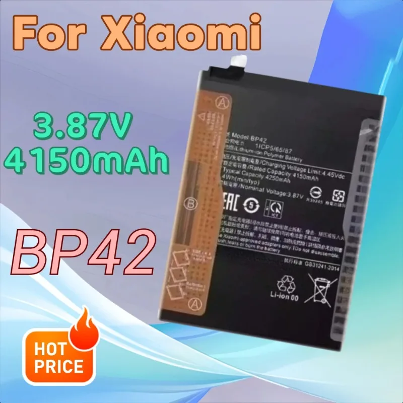 3.87V 4150mAh BP42 Mobile Phone Battery for Xiaomi 11Lite Youth Edition
3.87V 4150mAh BP42 Mobile Phone Battery for Xiaomi 11Lite Youth Edition