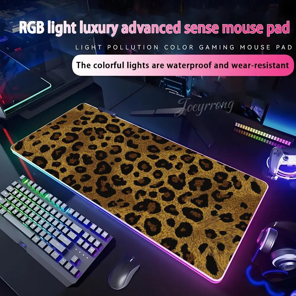 Коврик для мыши с леопардовым принтом для FPS eSports RGB, расширенная игровая клавиатура, светодиодные коврики, большие 1000x500 мм XXL Gamer
Коврик для мыши с леопардовым принтом для FPS eSports RGB, расширенная игровая клавиатура, светодиодные коврики, большие 1000x500 мм XXL Gamer