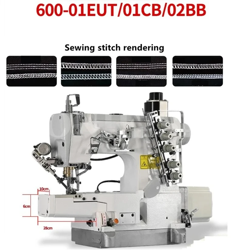 KX600-01CB three-needle five-thread interlock sewing machine industrial sewing machine plus a plate table set 
KX600-01CB three-needle five-thread interlock sewing machine industrial sewing machine plus a plate table set
