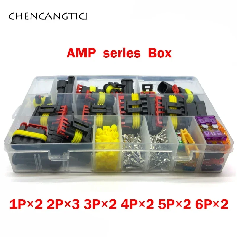 242 Pcs Superseal AMP Tyco Waterproof Wire Connector Electrical Kits Male Female Auto Cable Plug And Crimp Terminals Fuse
242 Pcs Superseal AMP Tyco Waterproof Wire Connector Electrical Kits Male Female Auto Cable Plug And Crimp Terminals Fuse