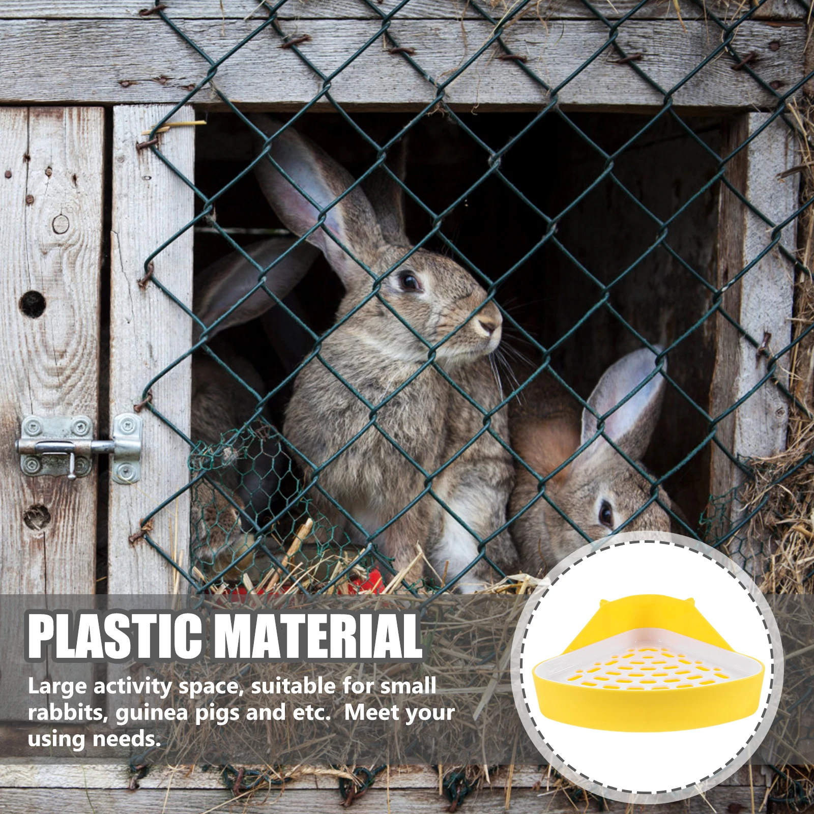 Triangle Rabbit Potty Trainer Durable Plastic Large Space Bunny Litter Box Guinea Pig Toilet Corner Design Pet Pad Holder Indoor
Triangle Rabbit Potty Trainer Durable Plastic Large Space Bunny Litter Box Guinea Pig Toilet Corner Design Pet Pad Holder Indoor