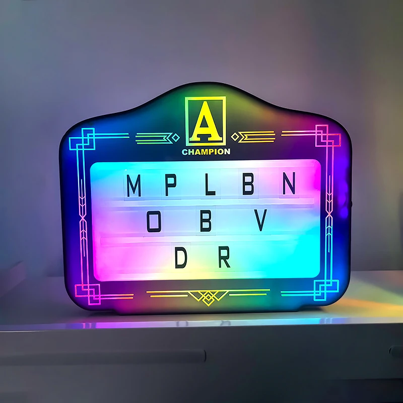 Cross-screen LED light-up hand-held sign, colorful letter advertising board, light-up sign, birthday light box, bar interchangea
Cross-screen LED light-up hand-held sign, colorful letter advertising board, light-up sign, birthday light box, bar interchangea