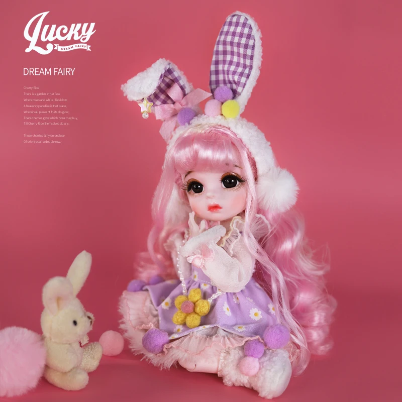 DBS DREAM FAIRY Doll 1/6 BJD Lucky Angel Series 02 mechanical joint Body including makeup eyes clothes shoes girls SD toy anime
DBS DREAM FAIRY Doll 1/6 BJD Lucky Angel Series 02 mechanical joint Body including makeup eyes clothes shoes girls SD toy anime