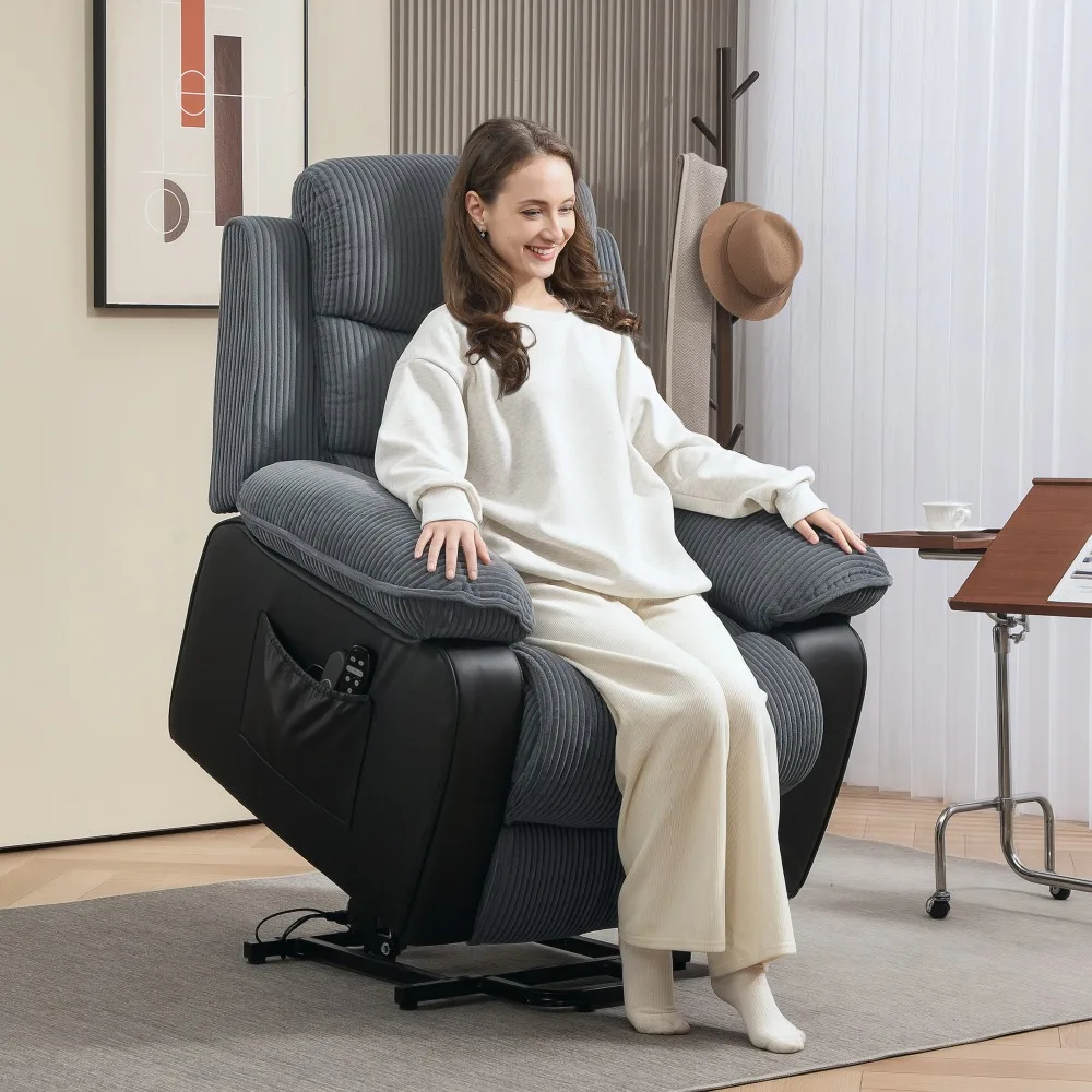 Reclines to 150° with for, 8-point massage, lumbar heating, and five modes enhance, Chaise Lounge
Reclines to 150° with for, 8-point massage, lumbar heating, and five modes enhance, Chaise Lounge