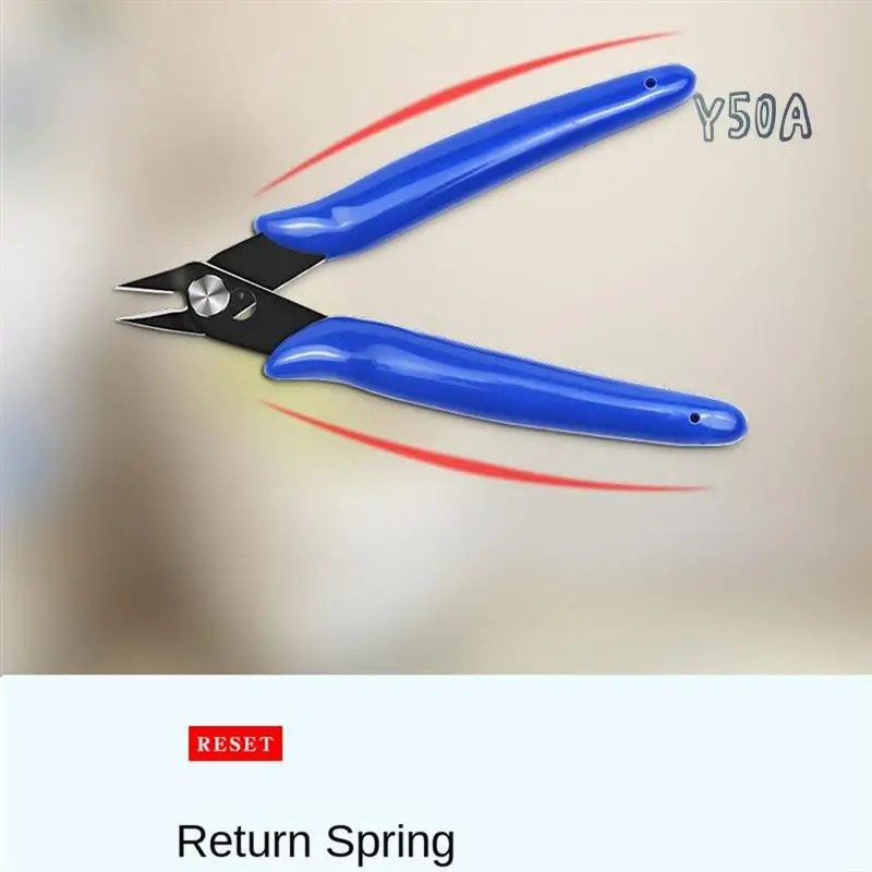 Y50A-Blue Handle 170 Electronic Pliers Industrial Nozzle Plastic Diagonal Pliers Model Trimming Cutting Pliers
Y50A-Blue Handle 170 Electronic Pliers Industrial Nozzle Plastic Diagonal Pliers Model Trimming Cutting Pliers