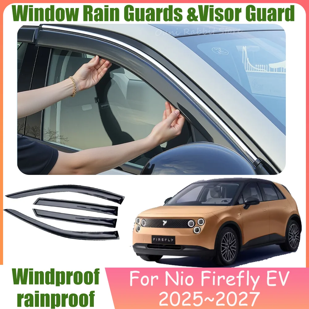For Nio Firefly EV 2025~2027 2026 Car Window Sunshade Rain Guards Side Window Visor Guard Rain Cover Waterproof Parts Accessorie
For Nio Firefly EV 2025~2027 2026 Car Window Sunshade Rain Guards Side Window Visor Guard Rain Cover Waterproof Parts Accessorie