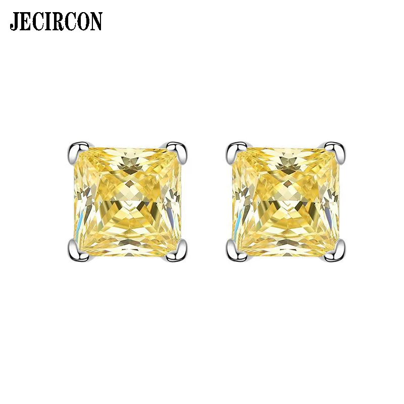 JECIECON High Carbon Diamond Earrings Bright Yellow Simple ins Princess Square 6*6mm Ice Flower Cut Studs S925 Sterling Silver
JECIECON High Carbon Diamond Earrings Bright Yellow Simple ins Princess Square 6*6mm Ice Flower Cut Studs S925 Sterling Silver