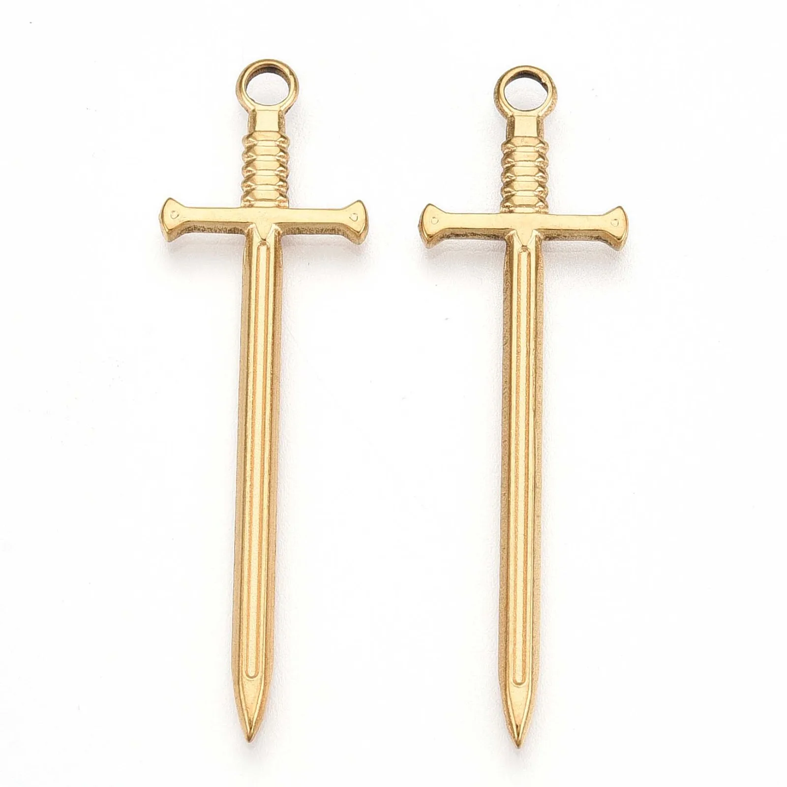 20pcs Cross Sword Charm 304 Stainless Steel Weapons Pendants for DIY Handmade Necklace Earrings Jewelry Accessories 45x13.5x2mm
20pcs Cross Sword Charm 304 Stainless Steel Weapons Pendants for DIY Handmade Necklace Earrings Jewelry Accessories 45x13.5x2mm