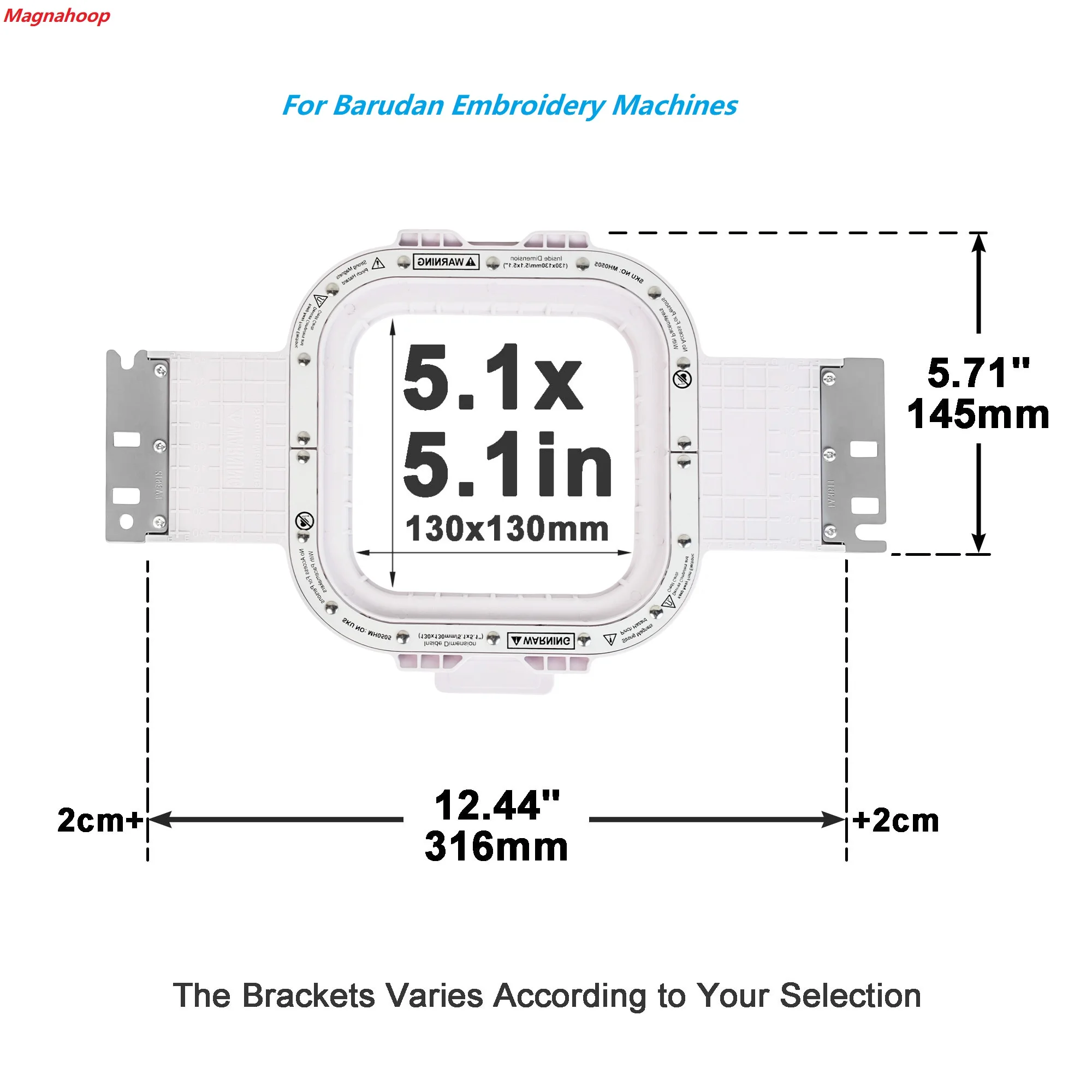 Магнитные обручи Magnahoop Mighty Hoop 5,1″x5,1″ | Магнитный вышивальный станок 130x130 мм для вышивальных машин Barudan
Магнитные обручи Magnahoop Mighty Hoop 5,1″x5,1″ | Магнитный вышивальный станок 130x130 мм для вышивальных машин Barudan