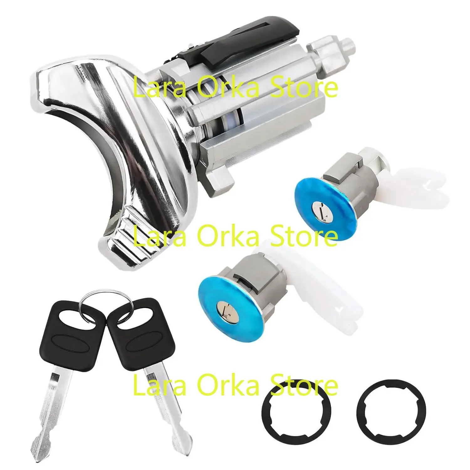 DP42122 Цилиндр замка запуска зажигания с ключами и 2 цилиндрами замка передней двери, подходит для Ford E150 E250 E350 F150 1990-1996 гг.
DP42122 Цилиндр замка запуска зажигания с ключами и 2 цилиндрами замка передней двери, подходит для Ford E150 E250 E350 F150 1990-1996 гг.