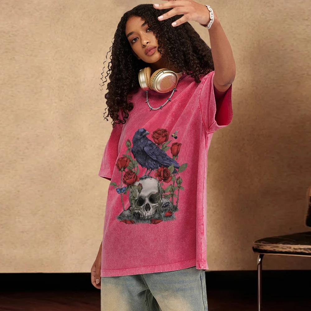 Trendy Floral Skull T-Shirt,90s Vintage Shirt,Oversize Vintage Retro T-Shirt,Washed T-Shirt,Stylish Shirt
Trendy Floral Skull T-Shirt,90s Vintage Shirt,Oversize Vintage Retro T-Shirt,Washed T-Shirt,Stylish Shirt
