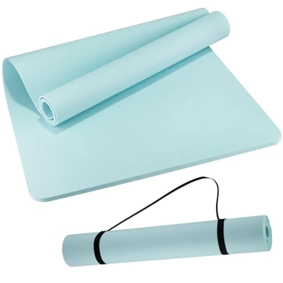 Extra Wide Yoga Mat 72"x 32" - Non Slip TPE Exercise Mat for Home Workout, 6mm High-Density Large Yoga Mat for Men and Women, E
Extra Wide Yoga Mat 72"x 32" - Non Slip TPE Exercise Mat for Home Workout, 6mm High-Density Large Yoga Mat for Men and Women, E