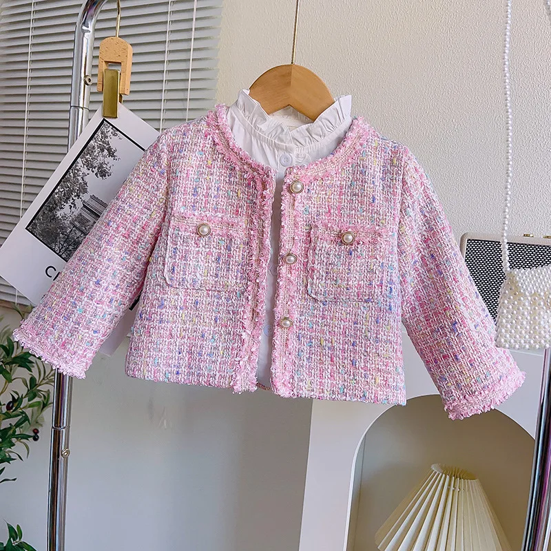 Осеннее модное розовое пальто, юбка, комплект из двух предметов, новый костюм для девочек в корейском стиле 2025 г.
Осеннее модное розовое пальто, юбка, комплект из двух предметов, новый костюм для девочек в корейском стиле 2025 г.