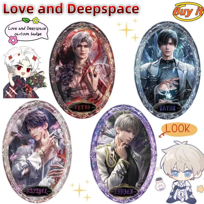 Love and Deepspace Sylus Xavier Zayne Rafayel Personalized Creative Oval Badge Gift Anime Peripheral Character Cartoon Brooch 
Love and Deepspace Sylus Xavier Zayne Rafayel Personalized Creative Oval Badge Gift Anime Peripheral Character Cartoon Brooch