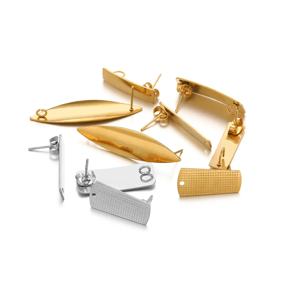 10Pcs/Lot Stainless Steel Geometric Round Earring Stud Square Earrings Base Connectors for DIY Jewelry Making Accessories Bulk
10Pcs/Lot Stainless Steel Geometric Round Earring Stud Square Earrings Base Connectors for DIY Jewelry Making Accessories Bulk