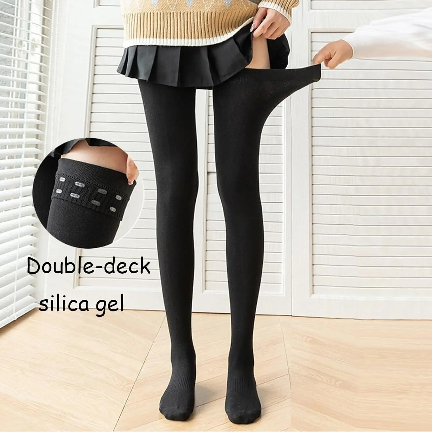 Женские высокие носки, непрозрачные чулки до бедра, чулки, колготки, женские черные чулки ниже колена, зима
Женские высокие носки, непрозрачные чулки до бедра, чулки, колготки, женские черные чулки ниже колена, зима