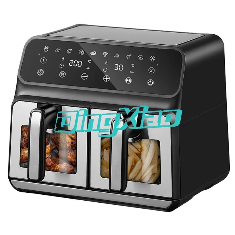 8L Digital Dual Air Fryer With 2 Independent Baskets Stainless Steel Double Pot Electric Air Fryer For Home Commercial Use
8L Digital Dual Air Fryer With 2 Independent Baskets Stainless Steel Double Pot Electric Air Fryer For Home Commercial Use