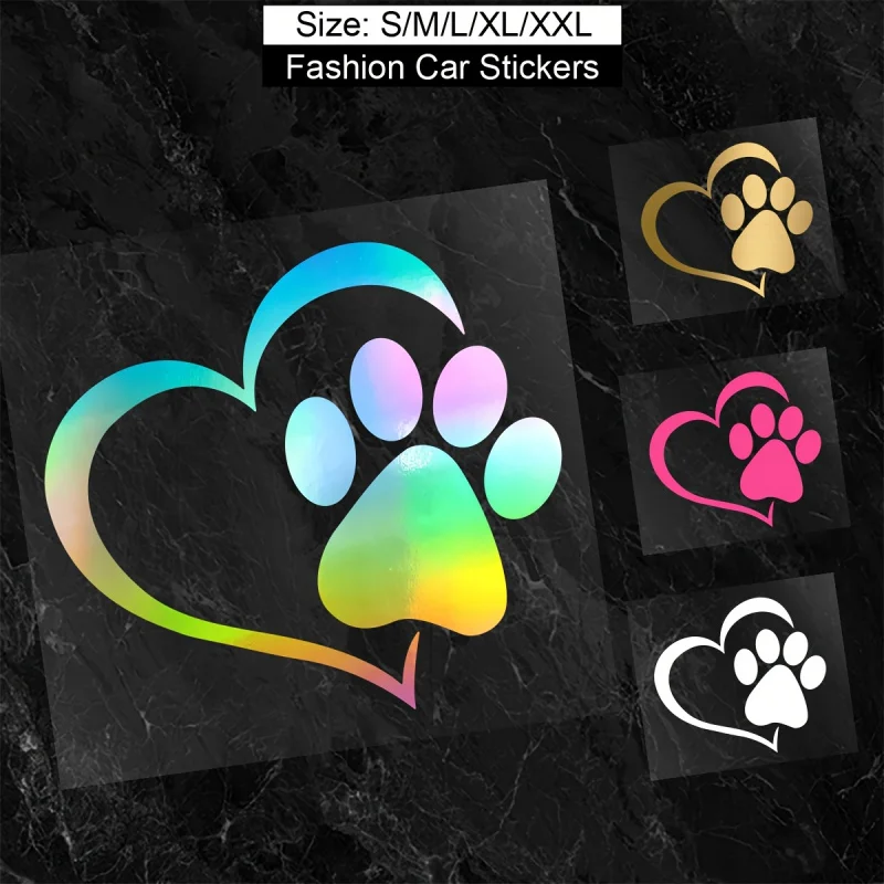 4pcsPet Paw Print Car Sticker - Heart-shaped Vinyl Sticker
4pcsPet Paw Print Car Sticker - Heart-shaped Vinyl Sticker