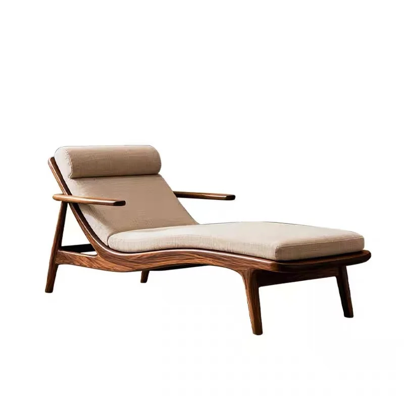 North American black walnut recliner, Song-style aesthetic minimalist chair, solid wood fabric beauty couch
North American black walnut recliner, Song-style aesthetic minimalist chair, solid wood fabric beauty couch