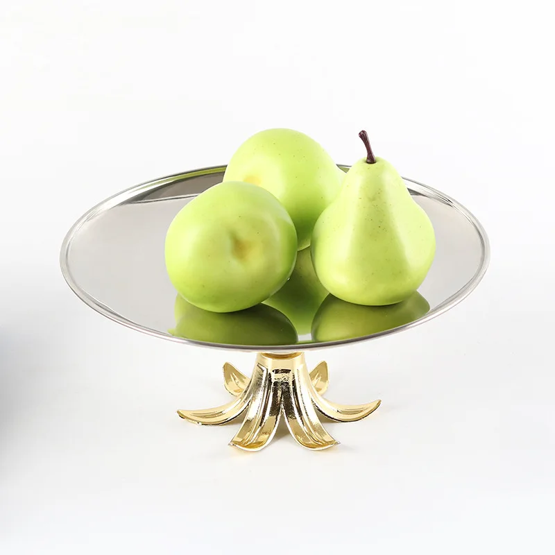 Metal Fruit Tray, Circular Stainless Steel Tray, High Footed Petal Base Fruit Bowl, Snacks, Tableware, Kitchen Supplies
Metal Fruit Tray, Circular Stainless Steel Tray, High Footed Petal Base Fruit Bowl, Snacks, Tableware, Kitchen Supplies