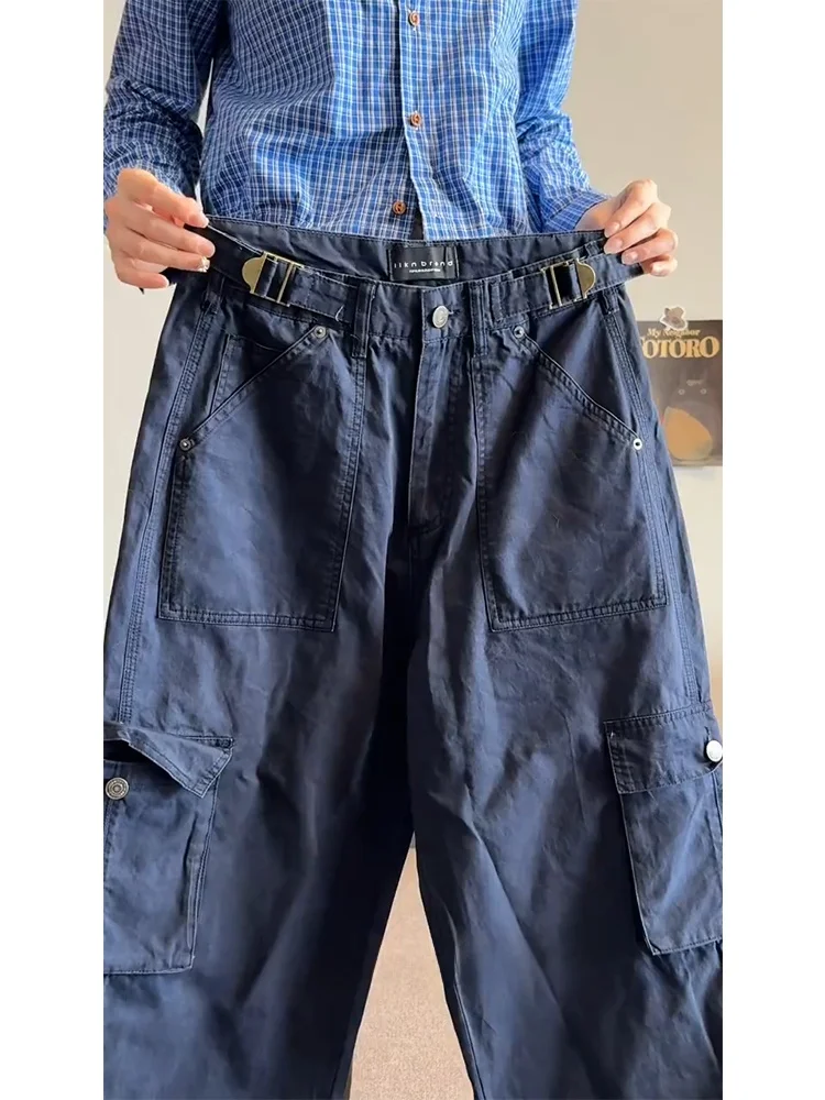 Loose Straight Leg Workwear Pants Multiple Pockets Wide Leg Loose Feeling Casual Hiphop Style Loose Fit Blue Men's Jeans
Loose Straight Leg Workwear Pants Multiple Pockets Wide Leg Loose Feeling Casual Hiphop Style Loose Fit Blue Men's Jeans
