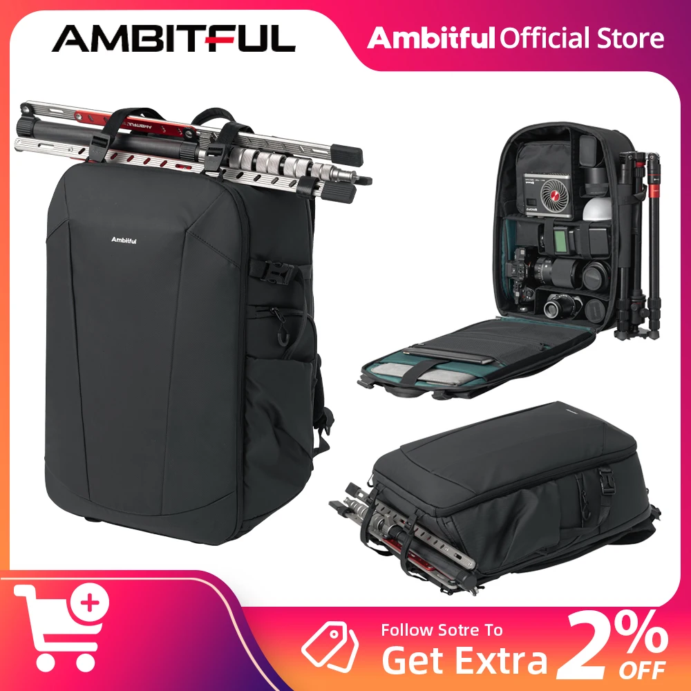 AMBITFUL 25L Camera Backpack Professional Camera Backpack Drone Stabilizer Fill Light Lens Large Capacity Travel Storage Bag 
AMBITFUL 25L Camera Backpack Professional Camera Backpack Drone Stabilizer Fill Light Lens Large Capacity Travel Storage Bag